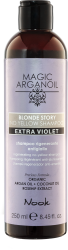Регенерувальний шампунь для нейтралізації жовтизни Nook MAGIC ARGANOIL Blonde Story, 250 мл
