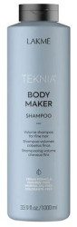 Шампунь для об'єму волосся, для тонкого волосся Lakme Teknia Body Maker Shampoo, 1000 мл