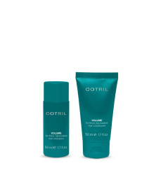 Дорожній набір у косметичці VOLUM шампунь+кондиціонер COTRIL, 50 мл + 50 мл