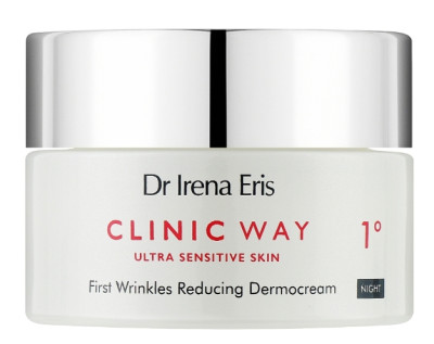 Нічний крем для обличчя від зморщок Dr. Irena Eris Clinic Way 1° 30+ First Wrinkles Reducing Dermocream Night, 50 мл