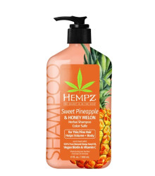 Шампунь для об'єму "Ананас та медова диня" Hempz Sweet Pineapple and Honey Melon Herbal Volumizing Shampoo, 500 мл