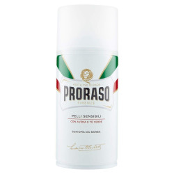 Піна для гоління з екстрактом зеленого чаю для чутливої шкіри Proraso White Shaving Foam, 300 мл