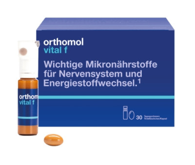 Витамины питьевые от стресса Orthomol Vital F, 30 дней