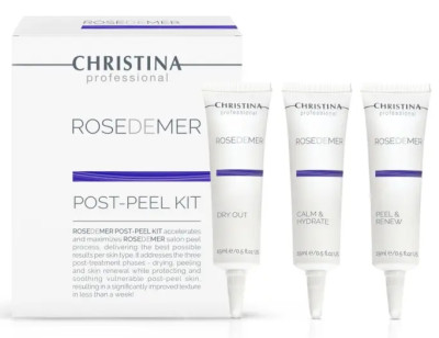 Набор для постпилингового ухода (3 препарата) Christina Rose de Mer Post-Peel Kit