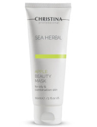 Яблочная маска для жирной и комбинированной кожи Christina Sea Herbal Beauty Mask Green Apple, 60 мл