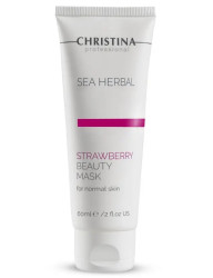 Клубничная маска красоты для нормальной кожи Christina Sea Herbal Beauty Mask Strawberry, 60 мл
