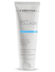 Увлажняющий крем для нормальной кожи Christina Elastin Collagen Azulene Moisture Cream, 60 мл