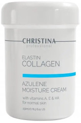 Увлажняющий крем для нормальной кожи Christina Elastin Collagen Azulene Moisture Cream, 250 мл