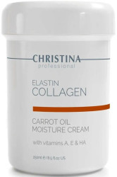 Увлажняющий крем для сухой кожи Christina Elastin Collagen Carrot Cream, 250 мл