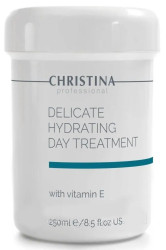 Увлажняющий крем с витамином Е для нормальной и сухой кожи Christina Delicate Hydrating Day Treatment, 250 мл