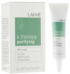 Матируюча маска для жирного волосся Lakme K.Therapy Purifying Matt Mask, 6X15 мл