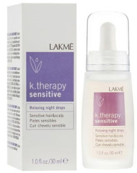 Заспокійливий лосьйон для чутливої ​​та подразненої шкіри голови Lakme K.Therapy Sensitive Relaxing Night Drops, 30 мл
