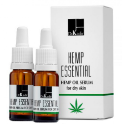 Масло-сыворотка для сухой кожи Dr. Kadir Hemp essential oil sérum for dry skin, 2х10мл