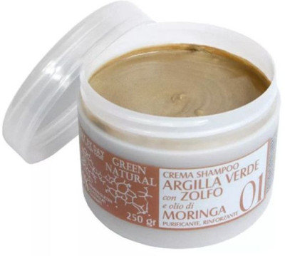 Крем-шампунь Alan jey с зеленой глиной, цинком и маслом моринги, 250 мл