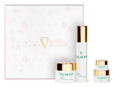 Косметический набор розовый Valmont Prime Renewing Pack Retail Set