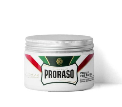 Освіжаючий крем для догляду за шкірою перед голінням евкаліпт і ментол Proraso Green Pre-shaving cream, 300 мл