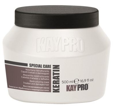 Маска з кератином для хімічно пошкодженого волосся KayPro Keratin, 500 мл