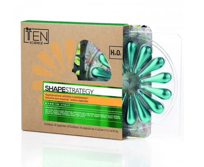 Мощные антицеллюлитные шейпинг капсулы Ten Science Shape Strategy Cellulite & Shaping Capsules, 14x4 мл