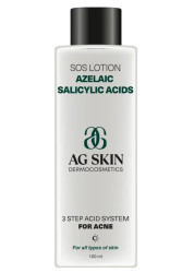 Лосьйон з азелаїновою та саліциловою кислотами AG SKIN SOS LOTION Azelaic Salicylic acids, 100 мл