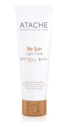 Омолоджувальний сонцезахисний флюїд для всіх типів шкіри Atache Be Sun Light Fluid SPF50 +, 50 мл