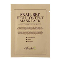Маска с высоким содержанием муцина улитки и яда пчелы Benton Snail Bee High Content Mask 1 шт