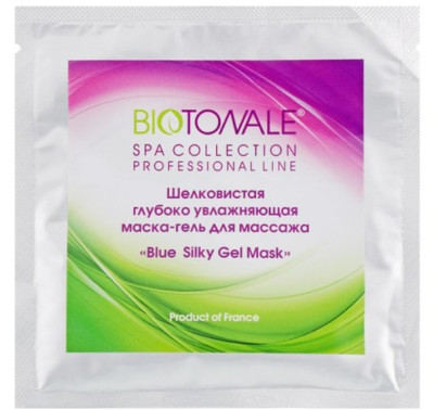 Маска-гель для масажу шовковиста глибоко зволожуюча Biotonale Blue Silky Gel Mask, 20 г