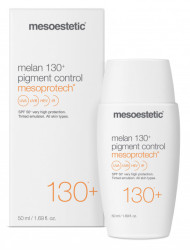 Депигментирующий крем с тоном Mesoestetic Melan 130+ Pigment Control SPF 50, 50 мл