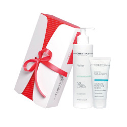 Подарочный набор для всех типов кожи "Очищение и увлажнение" Christina Cosmetics