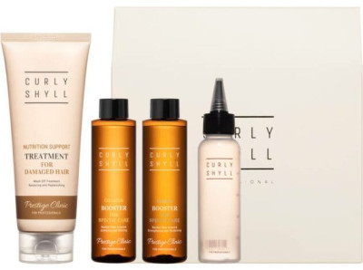 Набор-процедура для интенсивного восстановления поврежденных волос Curly Shyll Prestige Clinic Hair Ampoule Pack