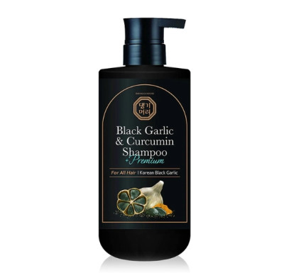 Премиальный шампунь с экстрактом черного чеснока Daeng Gi Meo Ri Premium Black Garlic and Curcumin Shampoo, 500 мл