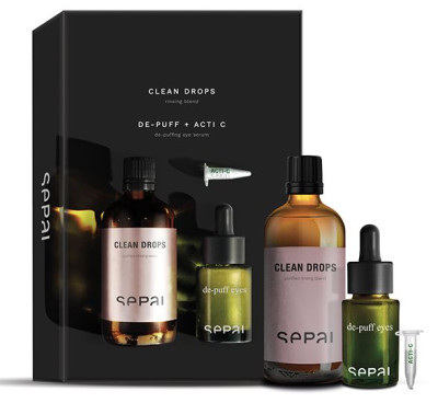Набор Sepai от оттеков под глазами DE-PUFF EYES + CLEAN DROPS PACK