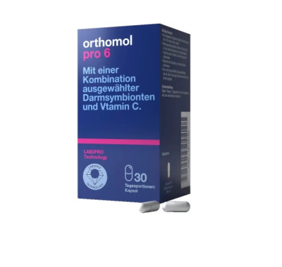 Диетическая добавка для поддержания кишечника Orthomol Pro 6, 30 капсул