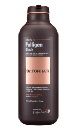 Шампунь для відновлення кольору сивого волосся Dr.FORHAIR Folligen Black Shampoo, 500мл