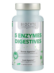 Капсулы для пищеварения Biocyte 5 Enzymes, 60 шт