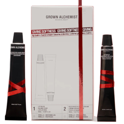 Дуэт Нежность рук и губ Grown Alchemist Kit Giving Softness Lip + Hand Gift Duo