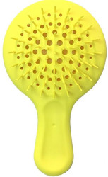 Расческа для волос  Janeke Superbrush Mini Silicon Line (лимонный)