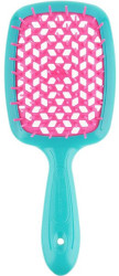 Гребінець для волосся Janeke Superbrush the Original (бірюзово-рожевий)