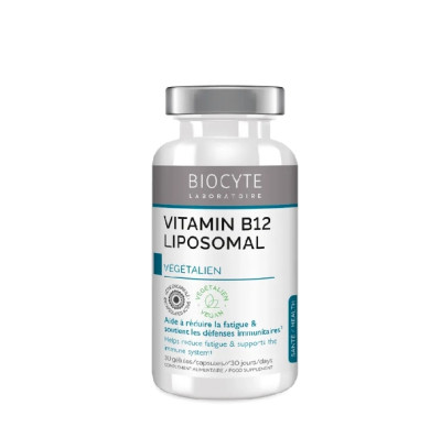 Добавка для поддержания иммунитета Biocyte VITAMINE B12 liposomal, 30 капсул
