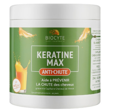 Пищевая добавка в порошке для роста волос Biocyte Keratine Max, 20х12 г
