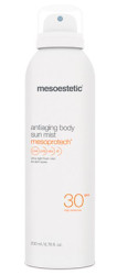 Сонцезахисний спрей для тіла з антивіковим ефектом Mesoestetic Anti aging Facial Sun Mist SPF 30+, 200 мл