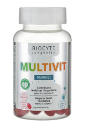 Мультивітаміни желейні Biocyte Longevity Multivit Gummies, 60 шт