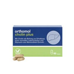 Вітаміни для здоров'я печінки Orthomol Cholin Plus, 60 шт
