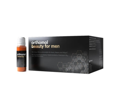 Витамины питьевые для улучшения состояния кожи, ногтей и волос Orthomol Beauty for Men, 30х20 мг