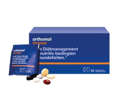Вітаміни для імунної системи Orthomol Immun, 120 пігулок + 60 капсул