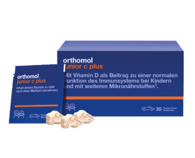 Вітаміни жувальні лісові ягоди Orthomol Junior C Plus, 30 днів