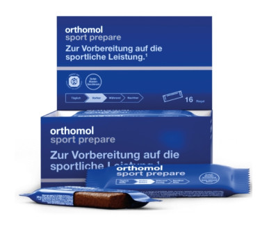 Спортивні батончики Orthomol Sport Prepare, 16 шт