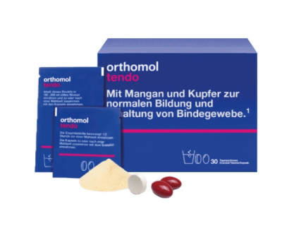 Витамины для лечения сухожилий и связок после травм Orthomol Tendo, 30х17г +30 таблеток + 60 капсул