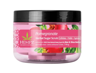 Скраб цукровий "Гранат" Hempz Pomegranate Herbal Sugar Scrub, 176 г