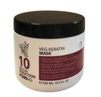 Маска відновлювальна з рослинним кератином Puring 10 Restructuring Mask Veg-Keratin, 500 мл