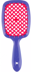 Гребінець для волосся Janeke Superbrush the Original (фіолетовий з рожевим)